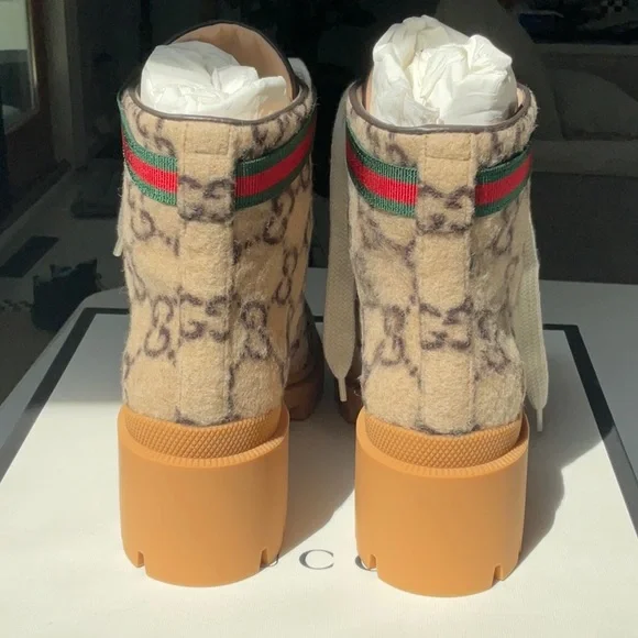 NEW!! Gucci Tweed Boots Sold Out! - Picture 4 of 9